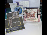Craftzone - Pre Scored Cards - 3 Way Square Card pkt 5