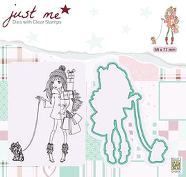 Nellie's Choice - Just Me + Stamp set - Christmas Shopping