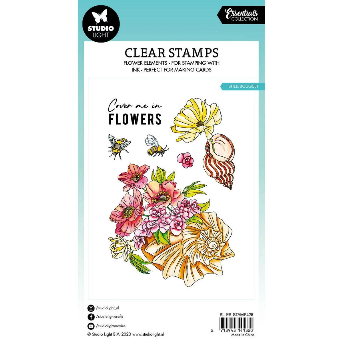 Studio Light • Essentials Clear Stamp Shell Bouquet| Craftzone Australia