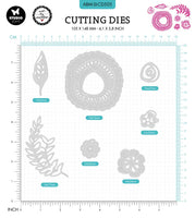 Art By Marlene - Signature Collection - Cutting & Embossing Die Set - Floral Fun