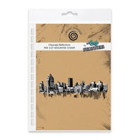 Andy Skinner Design - Cityscape Reflections Pre Cut Rubber Stamp