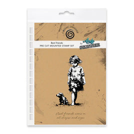 Andy Skinner Design - Pre Cut Rubber Stamp Set - Best Friends
