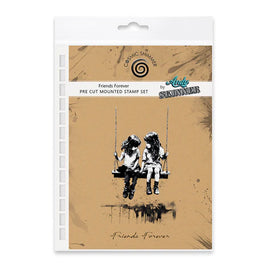 Andy Skinner Design - Pre Cut Rubber Stamp Set - Friends Forever
