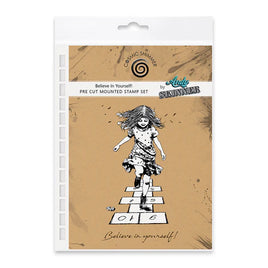 Andy Skinner Design - Pre Cut Rubber Stamp Set - Believe In Yourself!