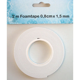 Double sided sticky Foam tape 1,5mm x 2 mtr