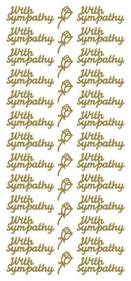 Peel-Off Stickers - With Sympathy 5271G & 5271S