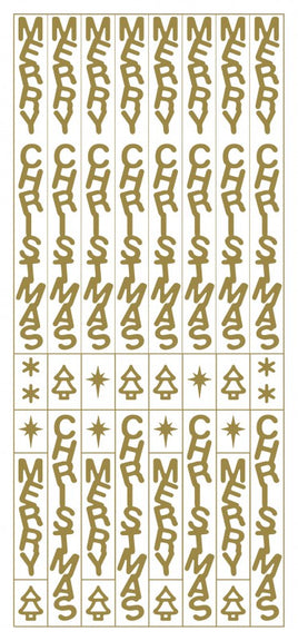 Peel-Off Stickers - Merry Christmas down/vertical 392