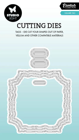 Studio Light - Essentials - Cutting Die - Torn Edge Tag Square