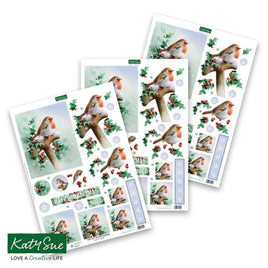Katy Sue - Die Cut Decoupage – Robin on Spade