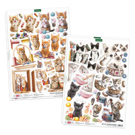 Katy Sue - 3D Die Cut Decoupage – Craft Kittens (2 A4 sheets)