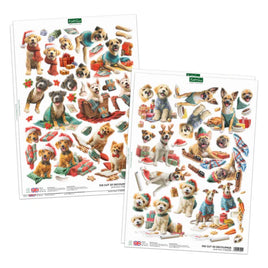 Katy Sue - 3D Die Cut Decoupage – Santa Paws Die Cut Decoupage (2 Sheets)