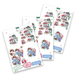 Katy Sue - 3D Die Cut Decoupage – Snowmen & Presents