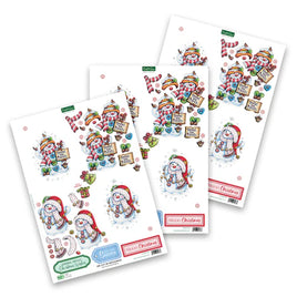Katy Sue - 3D Die Cut Decoupage – Jolly Snowmen & Birds