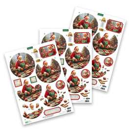 Katy Sue - 3D Die Cut Decoupage – Santa's Workshop Bauble