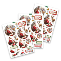 
              Katy Sue - 3D Die Cut Decoupage –  Santa & Rudolph Bauble
            