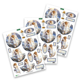 Katy Sue - 3D Die Cut Decoupage – Christmas Angel Bauble