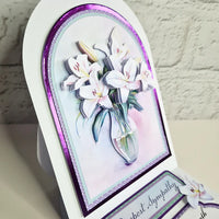 
              Katy Sue - 3D Die- Cut - Vase of Lilies
            
