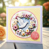 
              Katy Sue - 3D Die-Cut - Dove with Flowers
            