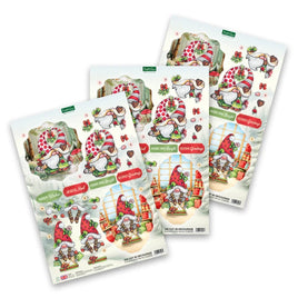 Katy Sue - 3D Die Cut Decoupage – Gnomes and Winter Berries