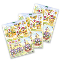 
              Katy Sue - 3D Die Cut Decoupage –  Garden Gnomes with Plant Pots
            