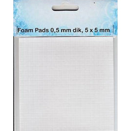 3D Foam Pads 5mm Square - 0.5mm thick