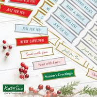 
              Katy Sue - Die Cut - Foiled Christmas Banners, Festive Colours, 96 Sentiments
            