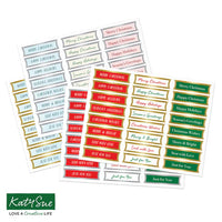 
              Katy Sue - Die Cut -Foiled Christmas Banners, Festive Colours, 96 Sentiments
            