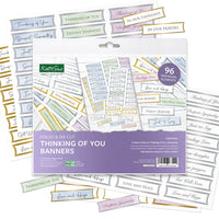 
              Katy Sue - Foiled Thinking of You Straight Banners Selection, 96 Sentiments
            