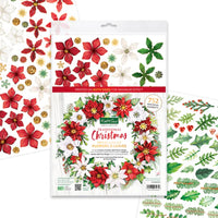 
              Katy Sue - 3D Die Cut Decoupage –  Traditional Christmas Die Cut Flowers & Leaves, 12 sheets
            