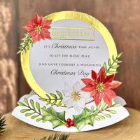
              Katy Sue - 3D Die Cut Decoupage –  Traditional Christmas Die Cut Flowers & Leaves, 12 sheets
            