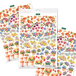 Katy Sue - Die Cut Decoupage – Garden Flowers Die Cut Embellishments