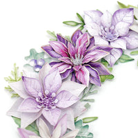 
              Katy Sue - 3D Die Cut Decoupage –  Dusky Violet Blooms, Die Cut Flowers & Leaves, 12 sheets
            