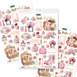 Katy Sue - 3D Die- Cut Sheet - Rose Couture Die Cut Embellishments