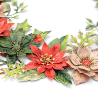 Katy Sue - 3D Die Cut Decoupage – Vintage Christmas, Die Cut Flowers & Leaves, 12 sheets