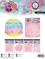 
              ABM - Art by Marlene - PRE-ORDER Mask  Stencil Funky Spiral
            