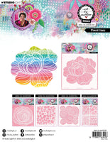 
              ABM - Art by Marlene - PRE-ORDER Mask  Stencil Floral Lines
            