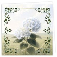 Hobbydots Cards 46 - White Hydrangea