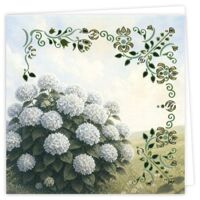 Hobbydots Cards 46 - White Hydrangea