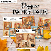 Studio Light - Essentials - Mixed Paper Pad - Autumn Dreams 203x203mm