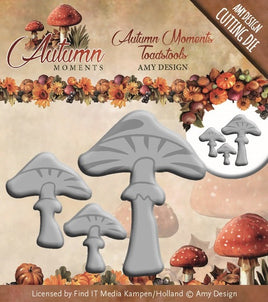 Die - Amy Design - Autumn Moments - Toadstools