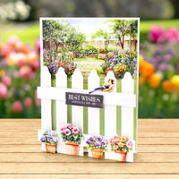 
              Katy Sue - Spring Garden Picket Fence, Card Making Kit
            