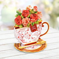 
              Katy Sue - Die Cut Decoupage – Teacup Bouquet Card Making Kit
            