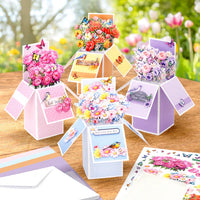
              Katy Sue - Die Cut Decoupage – Blooming Box Bouquets Pop Up Card Making Kit
            