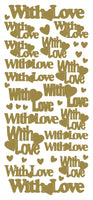 
              Peel-Off Stickers - "With Love" large 1705
            