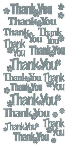Peel-Off Stickers - "Thank you" large 1707