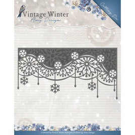 Amy Design - Vintage Winter - Snowflake Swirl Edge