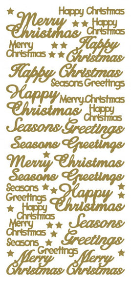 Peel-Off Stickers - Various Happy / Merry Christmas 5195