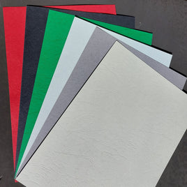 12"x12" Leathergrain  Textured Cardstock - Pkt 20 sheets - Available in many colours