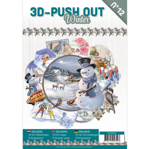 3D Push Out Book No 12 - Winter| Craftzone Australia