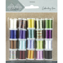 Embroidery Threads - Card Deco Essentials - Embroidery yarn mix 03